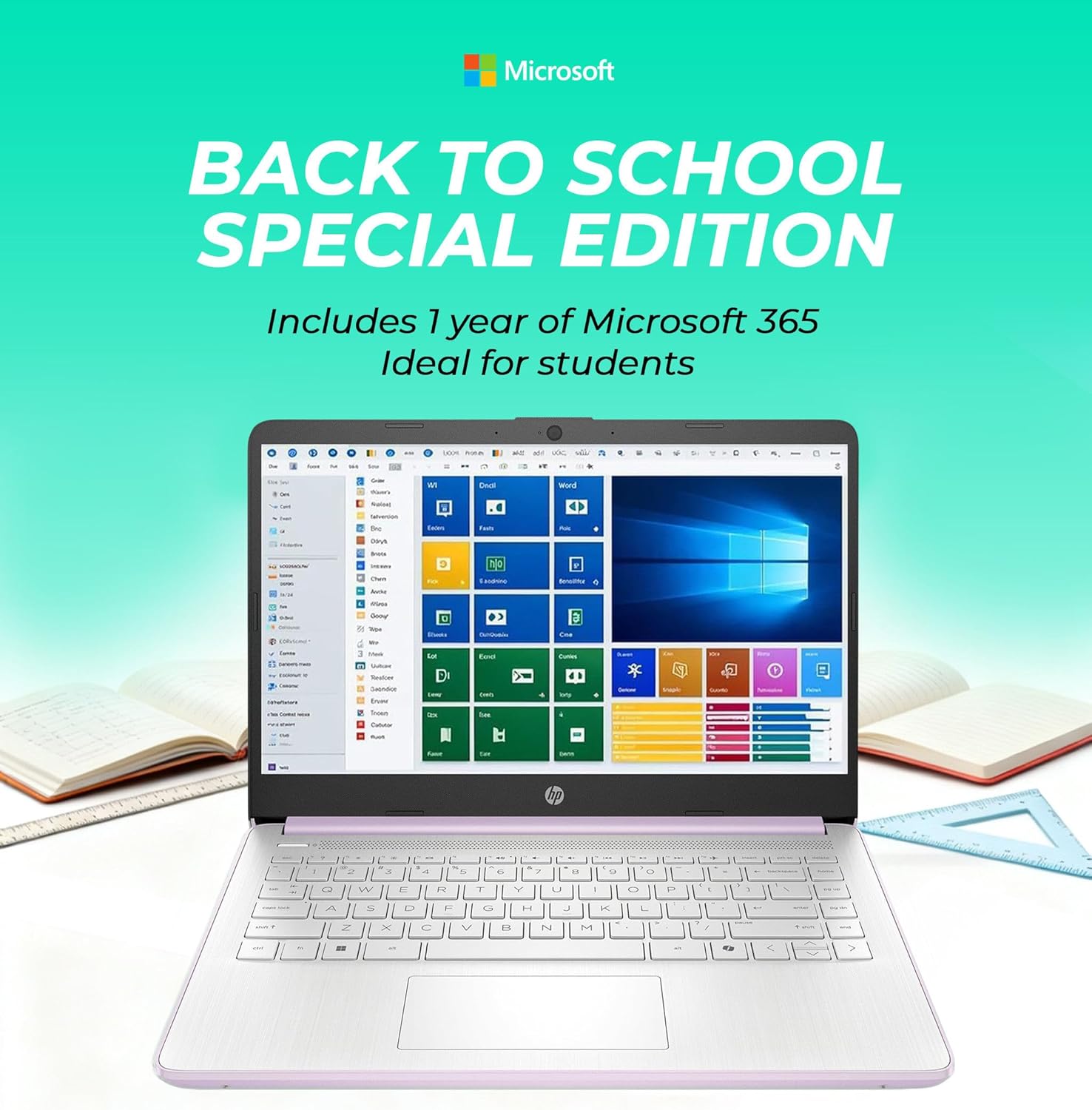 HP Ultrabook Laptop with Office 365 & Copilot AI • Intel 4-Core CPU • 1.1TB Storage (1TB OneDrive and 128GB SSD) • 8GB RAM • Windows 11 w/o Mouse