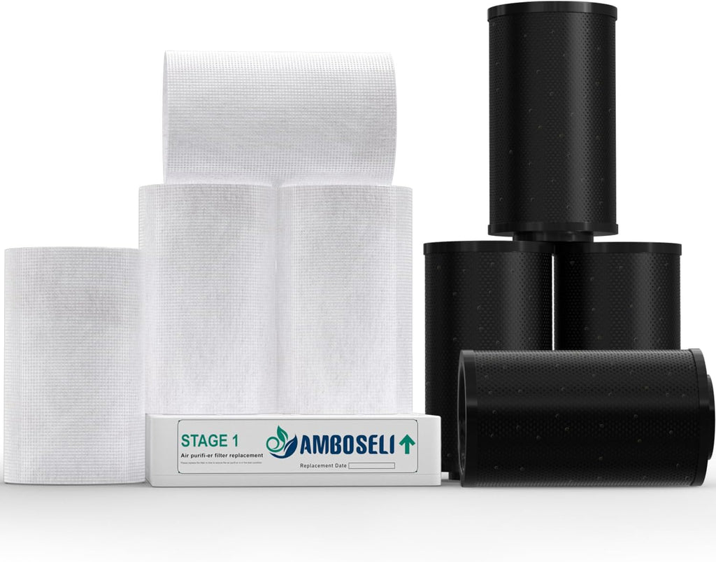 9 Pack Air filte-r Replacement Bundle Compatible with IQAir GC Series Air Purifie-r, True HEPA Replacement, and Activated Carbon Replacement