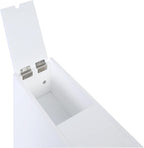 Spirich Slim Bathroom Storage Cabinet, Free Standing Toilet Paper Holder, Bathroom Cabinet Slide Out Drawer Storage, White