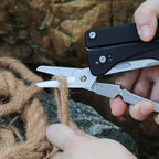 ROXON Flex Titan S805G Multi tool with full size scissors Modular Design and Customizable Tool (Replaceable knife and accessory) 16 tools for Outdoor & Camping