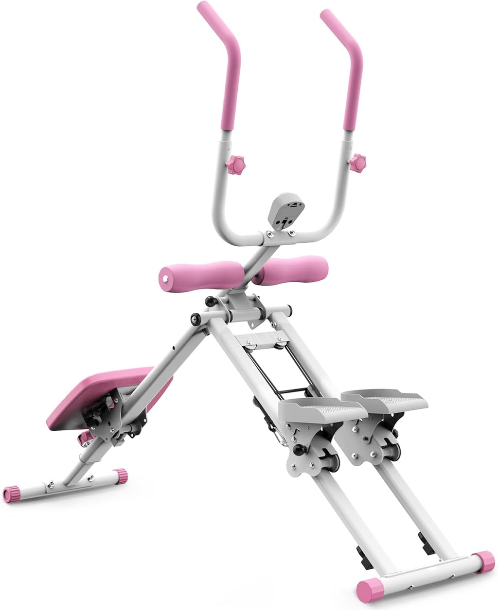 2 in 1 Stair Stepper and Ab Workout Machine, High Efficiency Stair Climber & Ab Trainer, Multi-Function Home Gym Equipment for Full Body Workout, Cardio and Core Training