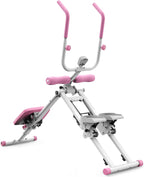 2 in 1 Stair Stepper and Ab Workout Machine, High Efficiency Stair Climber & Ab Trainer, Multi-Function Home Gym Equipment for Full Body Workout, Cardio and Core Training