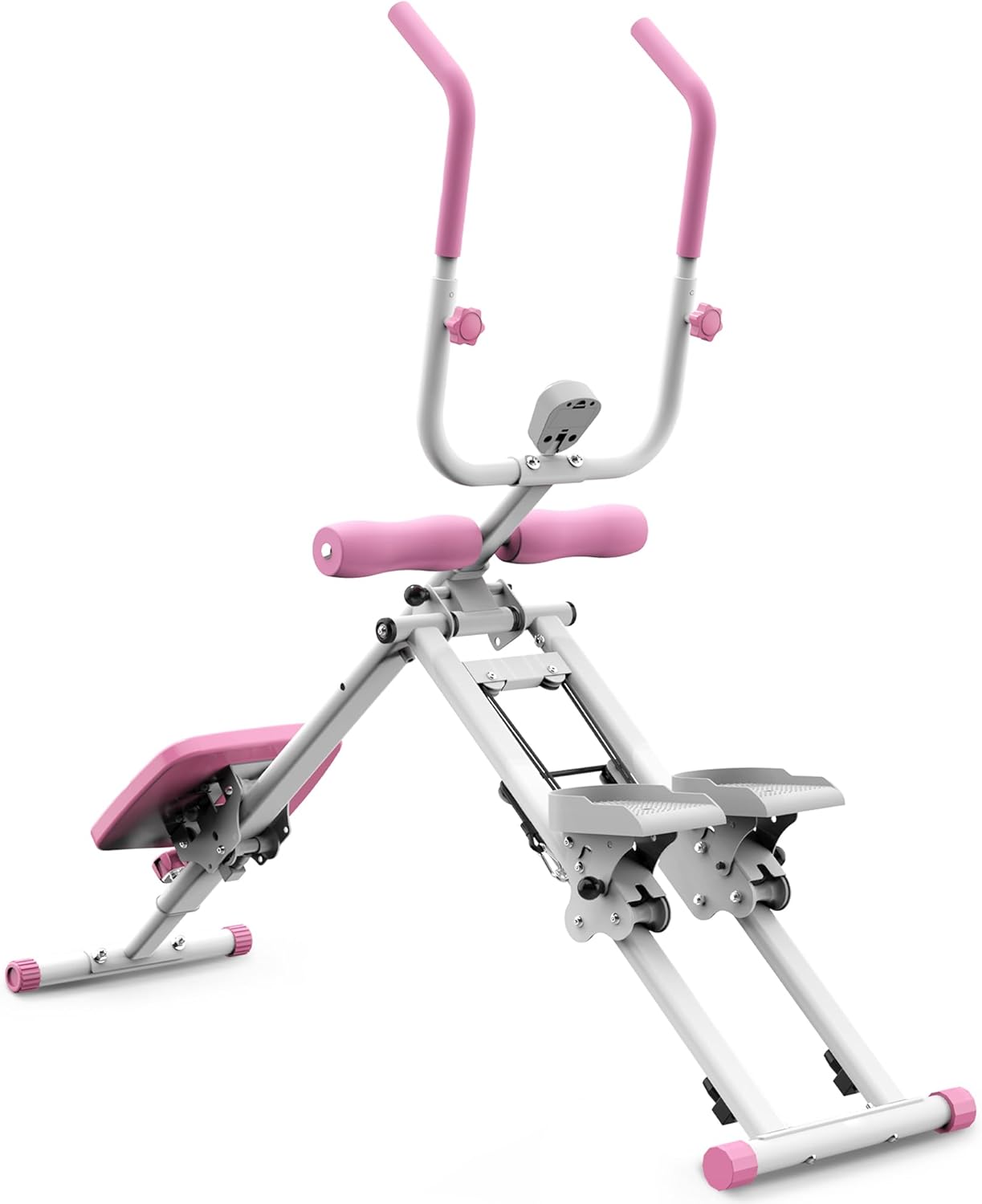 2 in 1 Stair Stepper and Ab Workout Machine, High Efficiency Stair Climber & Ab Trainer, Multi-Function Home Gym Equipment for Full Body Workout, Cardio and Core Training