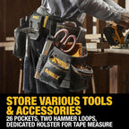 DEWALT Tool Belt, Durable, 26 Pocket Professional Belt (DWST540601)