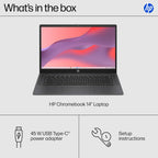 HP Chromebook 14 inch Laptop  HD Display  Intel Processor N100  8 GB RAM  128 GB UFS  UHD Graphics  Chrome OS  Chalkboard Gray  14a-nf0099nr