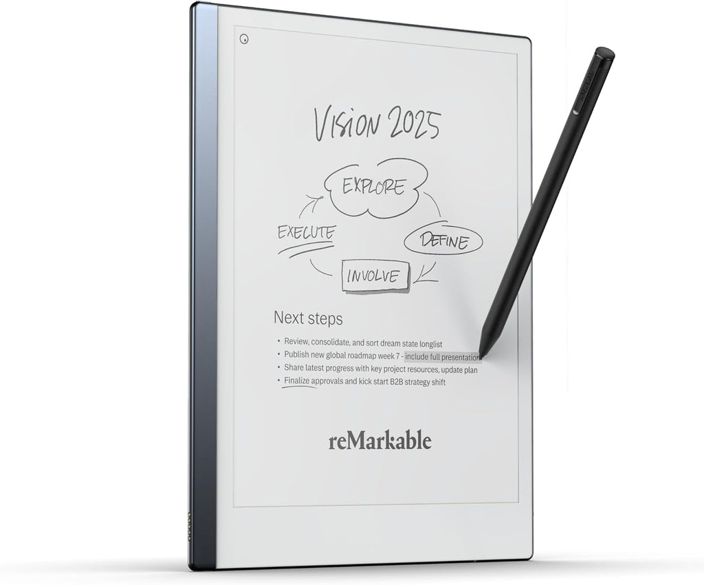 reMarkable Starter Bundle – reMarkable 2 is The Original Paper Tablet | Includes Black and White 10.3” Writing Tablet  Marker Plus Pen with Built-in Eraser