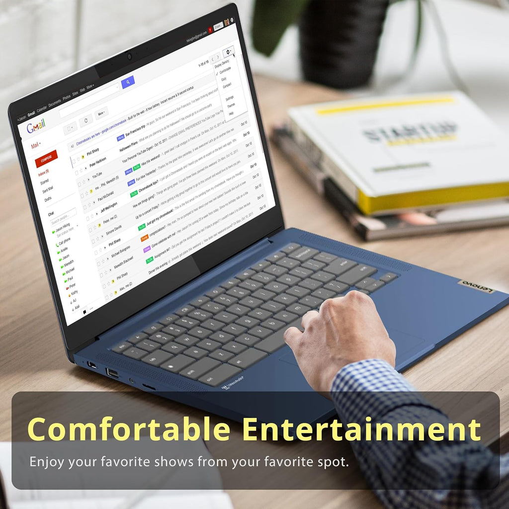 Lenovo IdeaPad Slim 3 Chromebook  14″ FHD IPS Anti-GlareTouchscreen  MediaTek Kompanio 520  4GB LPDDR4X  224GB Storage(64GB eMMC+160GB Docking Station Set)  Webcam  WiFi 6  Chrome OS  Blue
