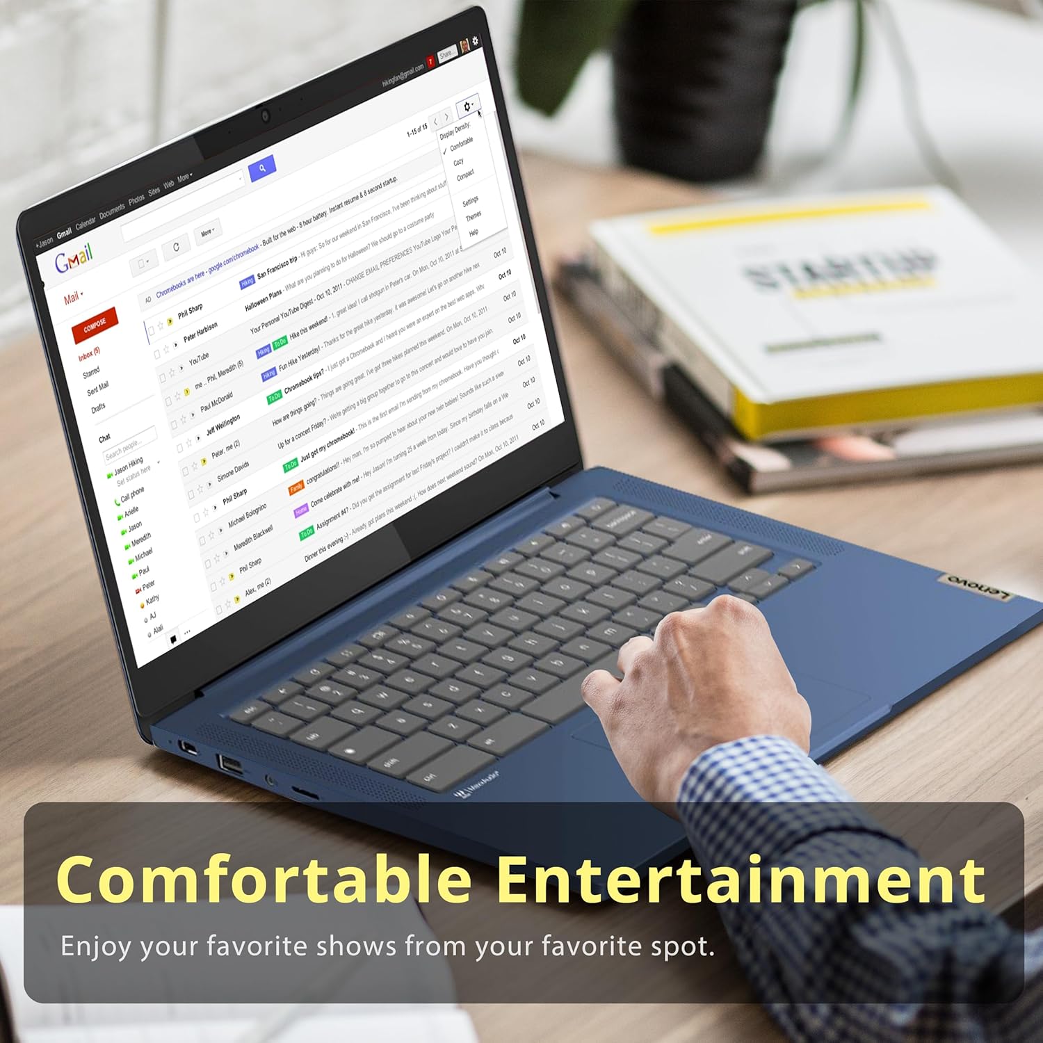 Lenovo IdeaPad Slim 3 Chromebook  14″ FHD IPS Anti-GlareTouchscreen  MediaTek Kompanio 520  4GB LPDDR4X  224GB Storage(64GB eMMC+160GB Docking Station Set)  Webcam  WiFi 6  Chrome OS  Blue