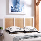 Safavieh Home Collection Vienna White Wash Cane King Headboard Platform