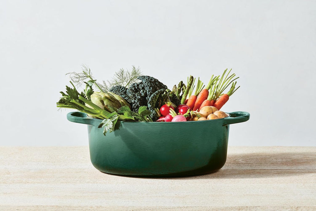 Le Creuset Enameled Cast Iron Signature Oval Dutch Oven, 8 qt., White