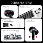 Nothing Ear Wireless Earbuds Bluetooth  45dB Hybrid Smart ANC Earbuds  11mm Deep Bass Boost  Hi-Res Audio with LDAC & LHDC 5.0  6 Mics Call  40.5H Playtime with Fast Charging Case  ChatGPT Supported