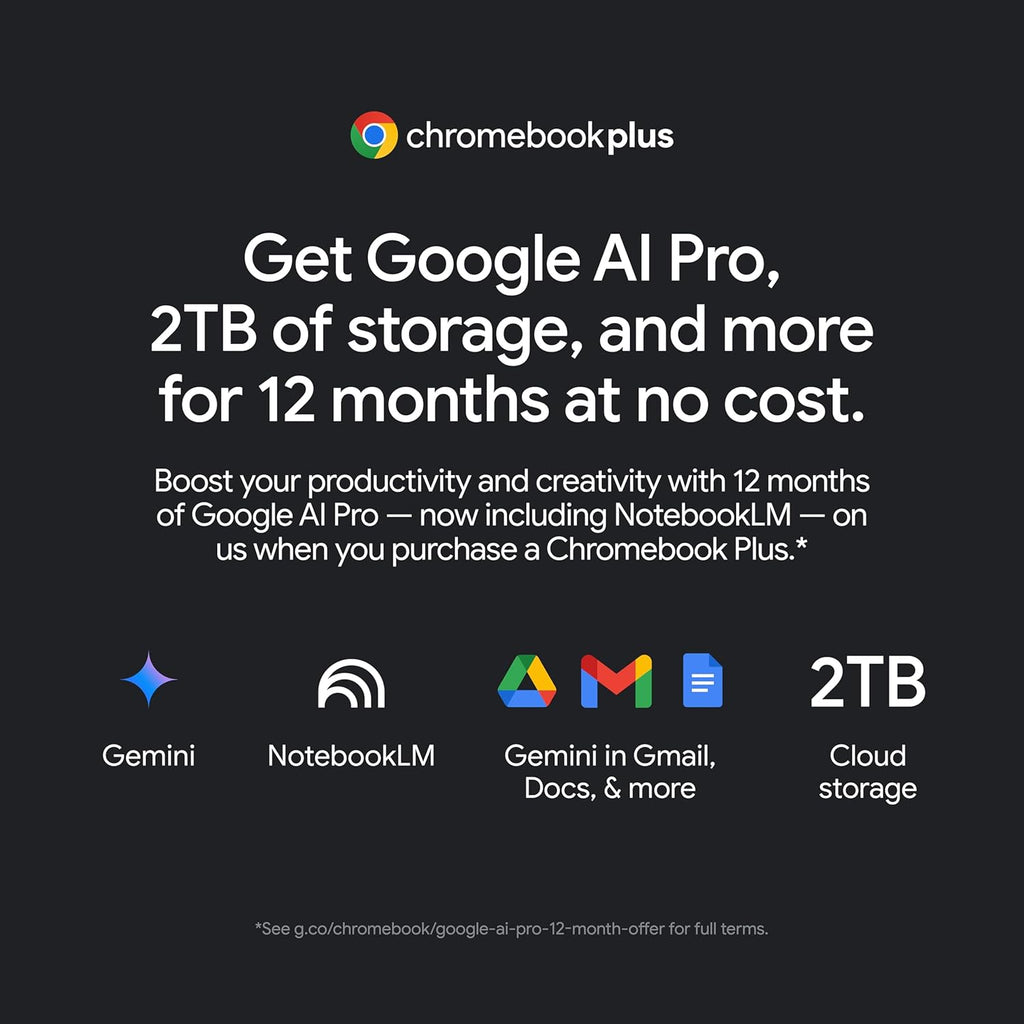 acer Chromebook Plus 515 Laptop with Google AI – 15.6" Full HD 1920 x 1080 IPS Touch Display | Intel Core i3-1305U | 8GB LPDDR5X | 256GB SSD | Wi-Fi 6E | FHD Camera | Chrome OS | CB515-2HT-33M4