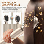 Ukliss 8 in 1 Hair Dryer Brush & Multi Hot Air Styler–Foldable 110,000 RPM Blow Dryer Brush Tool Set with Diffuser Auto-Wrap Curler for Fast Drying Curling Straightening Hair Daily Styling