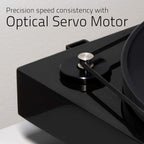 Fluance RT85 Turntable with Ortofon Cartridge  Acrylic Platter  Speed Control  and Vibration Isolation - High Fidelity Vinyl Record Player