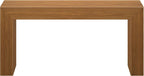 Plank+Beam Grand Console Table, 66 Inch Modern Solid Wood Sofa Table, Narrow Entryway Table for Hallway, Behind The Couch, Living Room, Foyer, Pecan Wirebrush