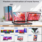 Laptop Screen Extender  14" FHD 1080P Laptop Monitor Extender  Stretchable Base and Detachable Screen  Plug & Play  Triple Screen Extender Compatible with Windows  Mac  Chrome