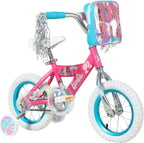 Dynacraft Barbie 16-inch Girls' Bike for Kids Ages 5-7 Years - Fun and Stylish Design, Sturdy and Durable, Perfect for Kids Learning to Ride, Easy to Assemble, Ideal for Young Riders
