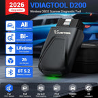 OBD2 Scanner Diagnostic Tool VDIAGTOOL D200, Wireless Bidirectional Scan Tool-Lifetime Free Updates, 26 Resets (Unlockable 49+), Full System Car Code Reader OBD2 Scanner Bluetooth for iOS & Android