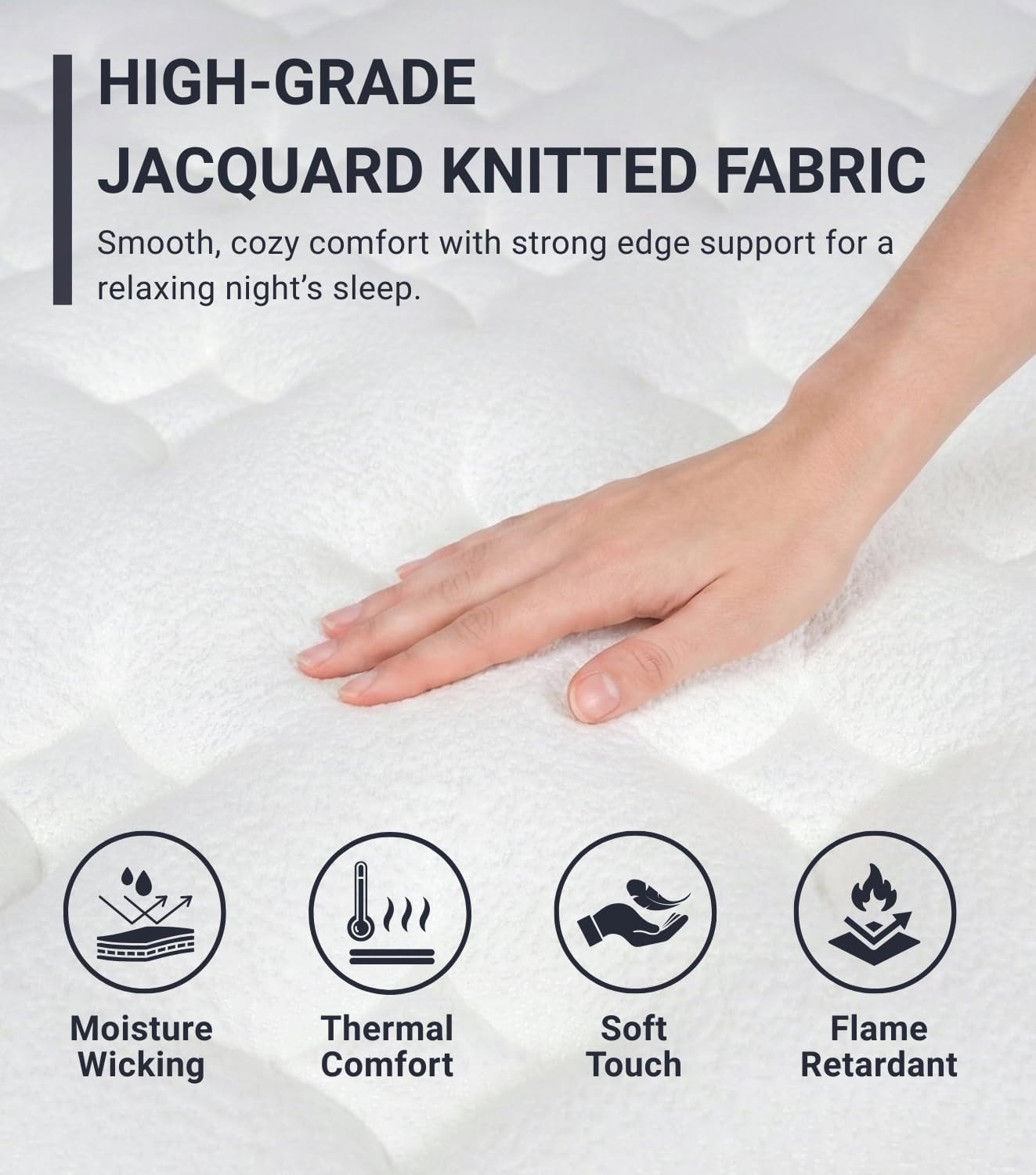 Full Size Mattress, 14 Inch Medium Firm Hybrid Full Mattress, Full Size Mattress in A Box, Memory Foam Individually Pocket Coils with Excellent Edge Support, Zone Support for Back Pain Relief