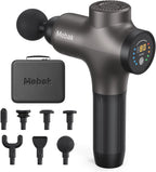 Mebak 3 Massage Gun, Massage Gun Deep Tissue for Athletes, Professional Muscle Percussion Massager, Massager for Shoulder Leg Back Body Pain Relief, Quiet Portable Sport Tool, Gifts for Him