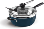 Cuisinart Preferred Pan 4-Pc Set - Nouveau Navy (4.5 Qt. Multi-Purpose Pan w/Cover, Steamer, Slotted Turner)