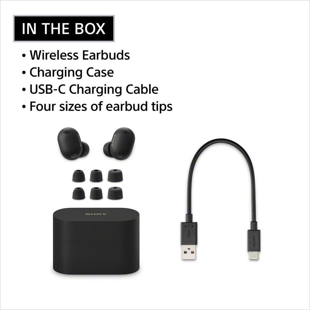 Sony WF-1000XM6 The Best Truly Wireless Noise Cancelling Earbuds (2026 Model)  Bluetooth in-Ear Headphones  with Studio-Quality Sound  Up to 24 Hours of Battery Life  Black