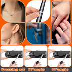 Enkreefi Ring Bender, Ring Bending Tool Set for Spoon Heavy Duty with Jewelry Spoon Making Tool,Multi-Functional DIY Maker Machine