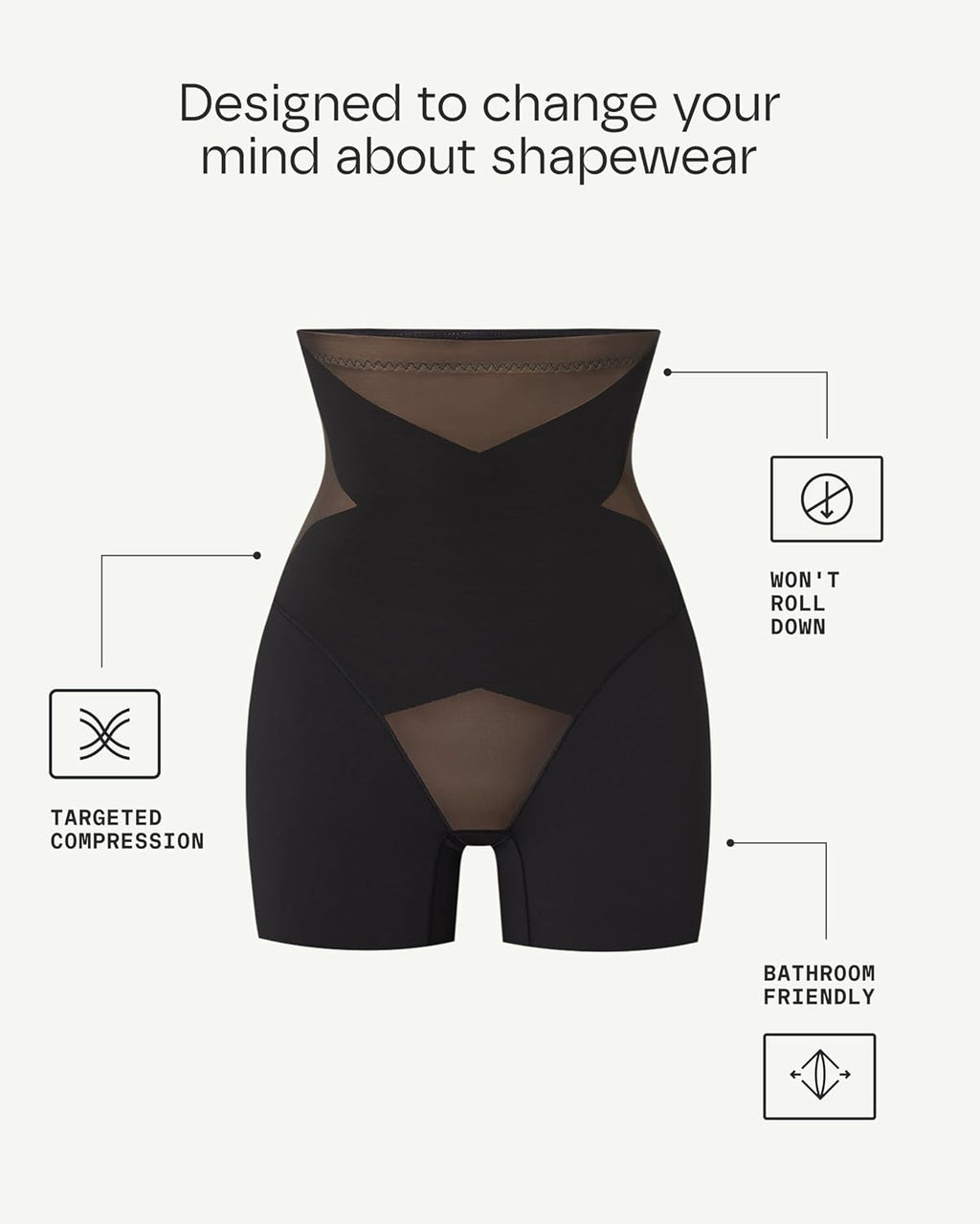 HONEYLOVE SuperPower Girl Short - High Compression Tummy Control Shapewear for Women