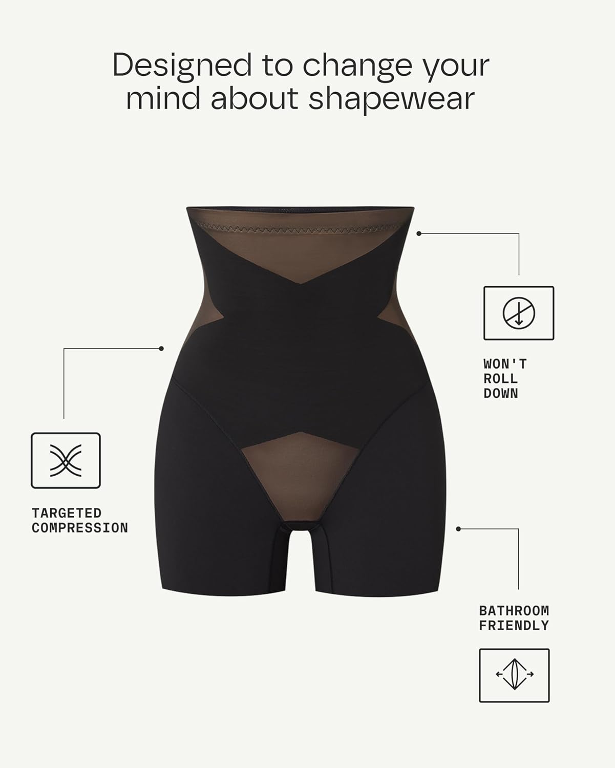 HONEYLOVE SuperPower Girl Short - High Compression Tummy Control Shapewear for Women