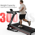 Yesoul Walking Pad Treadmill with 10% Auto Incline, Under Desk Treadmill for Home Walking, Hiking & Running, 300lbs Capacity, Smart App Scenic Routes & Live Classes, Remote & LED Display
