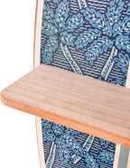 American Art Decor Kona Coast by Reyn Spooner Electric Palms - Navy Surfboard Printed Wall Shelf - 13" x 35"