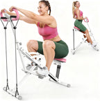 Sportsroyals Squat Machine, Squat Assist Rower for Glutes and Thighs, Foldable Exercise Equipment w/ Four Adjustable Resistance for Home, Full Body Workout Machine