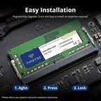 Timetec 16GB KIT (2x8GB) DDR4 2400MHz (PC4-2400T) PC4-19200 SODIMM Laptop RAM – 260-Pin 1.2V CL17 Non-ECC Unbuffered Memory Module for Laptop, Notebook, Mini PC, All-in-One
