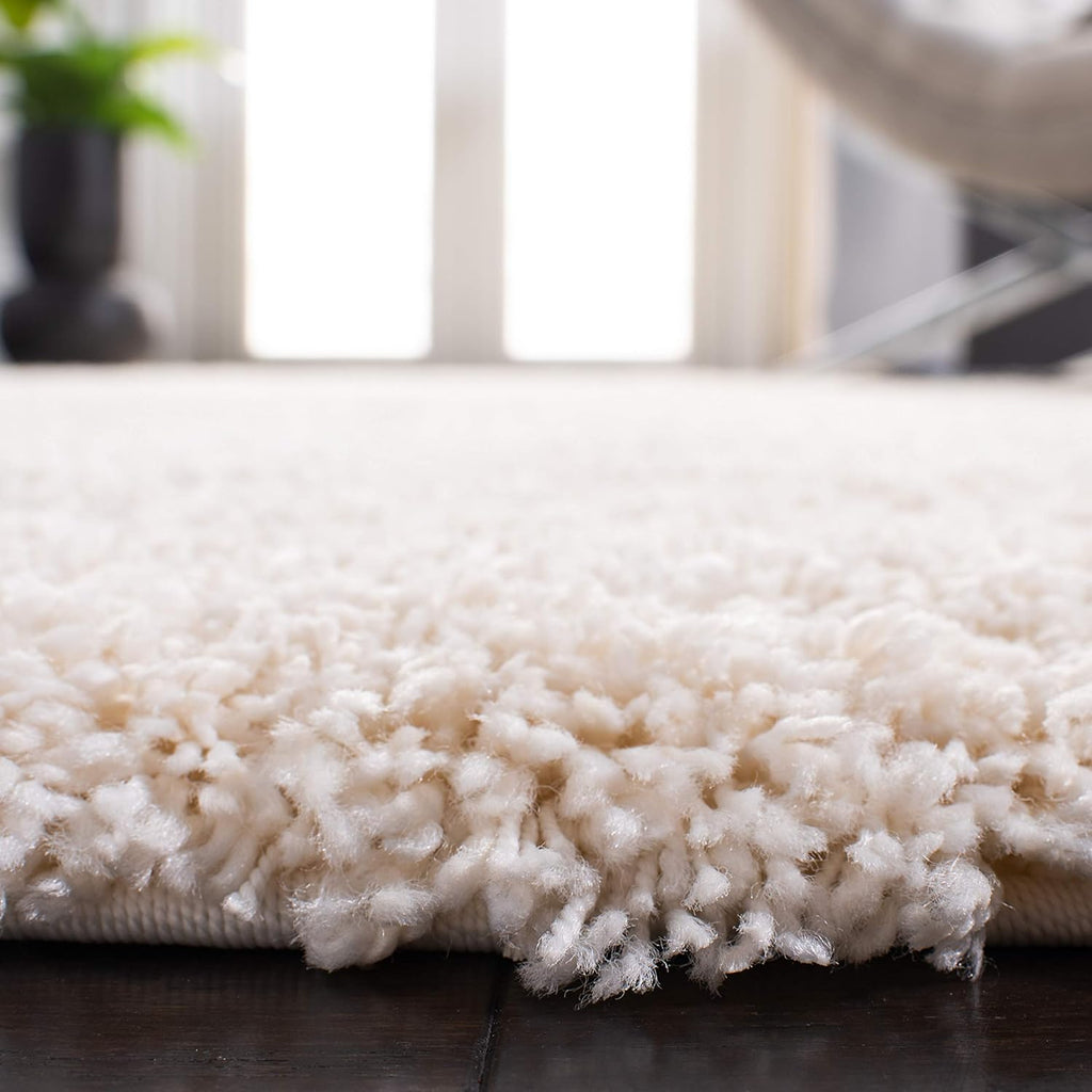SAFAVIEH California Shag Collection Area Rug - 8' x 10', Ivory, Non-Shedding & Easy to Clean, Ultra Plush Thick Pile, Ideal for Living Room, Bedroom, Dining Space (SG151-1212)