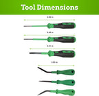 WAGO 210 Series 6pc Operating Tool Assortment Pack | Terminal Screwdriver Set | Partially Insulated Shaft | Includes (210-719), (210-720), (210-721), (210-648), (210-657), (210-658) | Terminal Block
