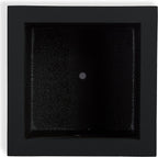 PolyStone Monterray Square Outdoor Planter  23" L x 23" W x 19" H – Lightweight Modern Garden & Patio Planter  Weather Resistant Indoor/Outdoor Décor  Black