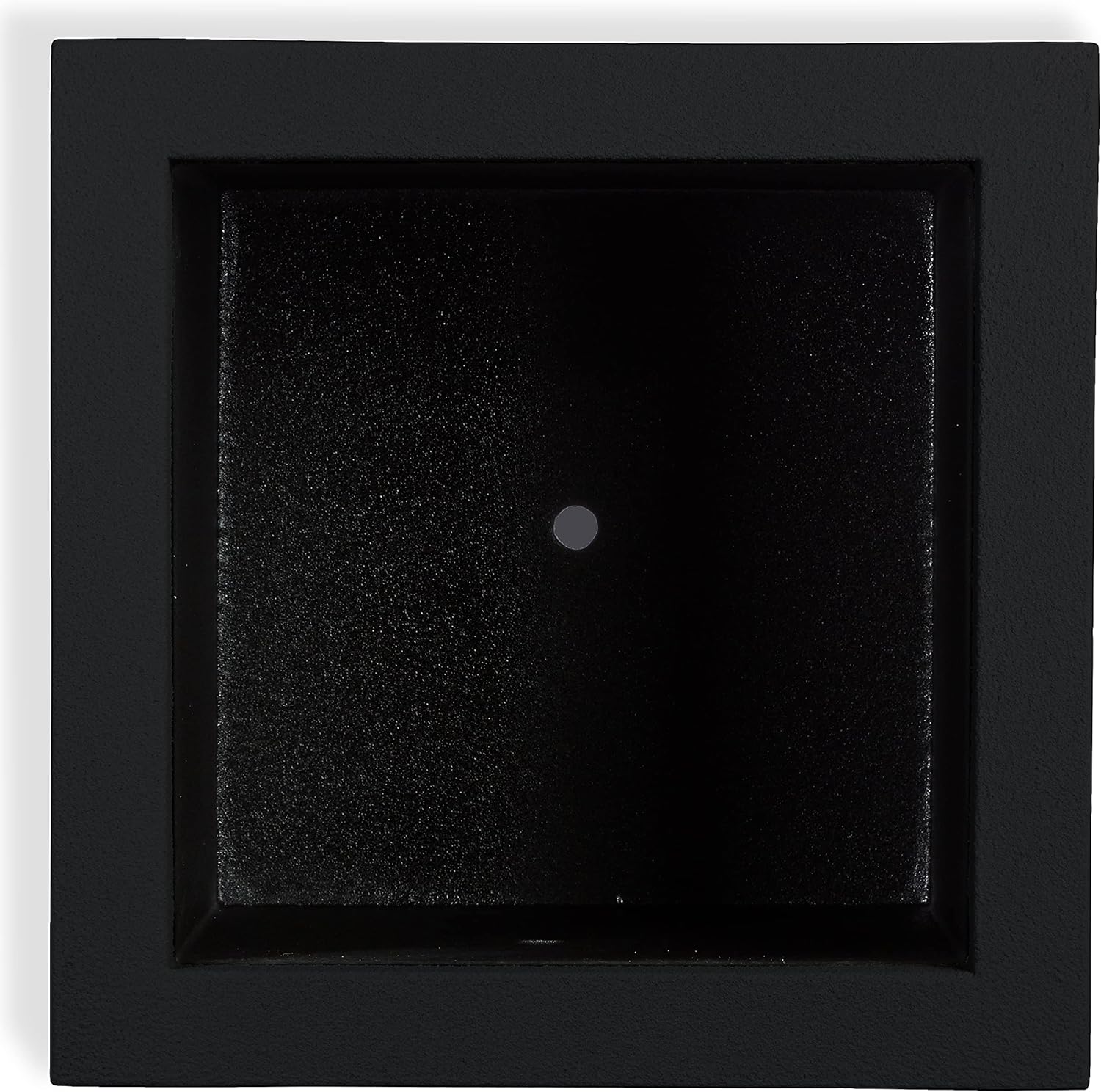 PolyStone Monterray Square Outdoor Planter  23" L x 23" W x 19" H – Lightweight Modern Garden & Patio Planter  Weather Resistant Indoor/Outdoor Décor  Black