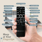 Sven & Son Harmony Adjustable Bed Base, Head and Foot Lift, Massage, Under-Bed Lights, USB, Gel Memory, Zero Gravity Smart Frame - Twin XL + 12 inch Memory Foam Matt (Medium)