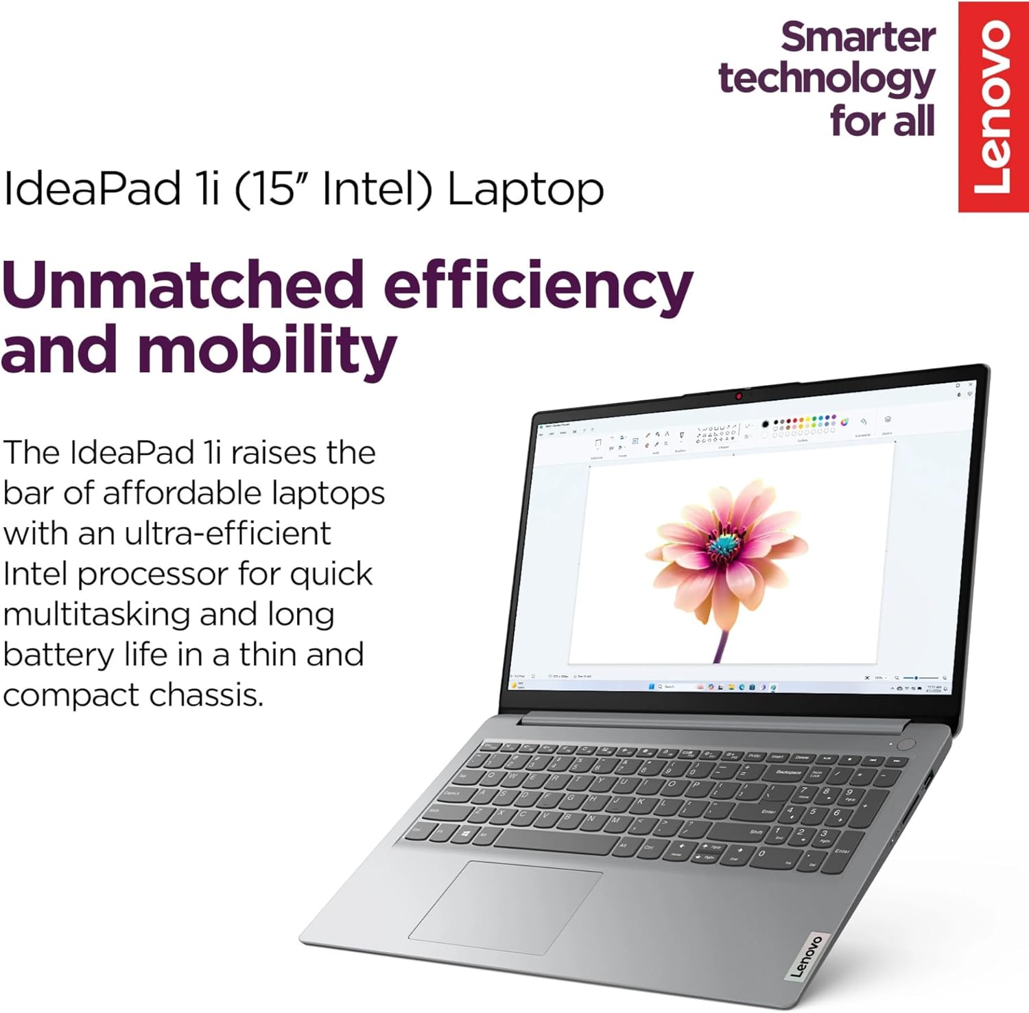 Lenovo Touchscreen Laptop with Lifetime Office 365 for The Web - IdeaPad 3i - Intel Core i3 Processor - 15.6“ Full HD - 12GB RAM - 256GB SSD - Bluetooth - Webcam - Windows 11 no Mouse