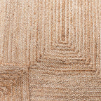 SAFAVIEH Area Rug 8x10 Oval - Cape Cod Collection - Large - Natural Brown, Handmade Braided Flat Weave Jute (CAP252A)