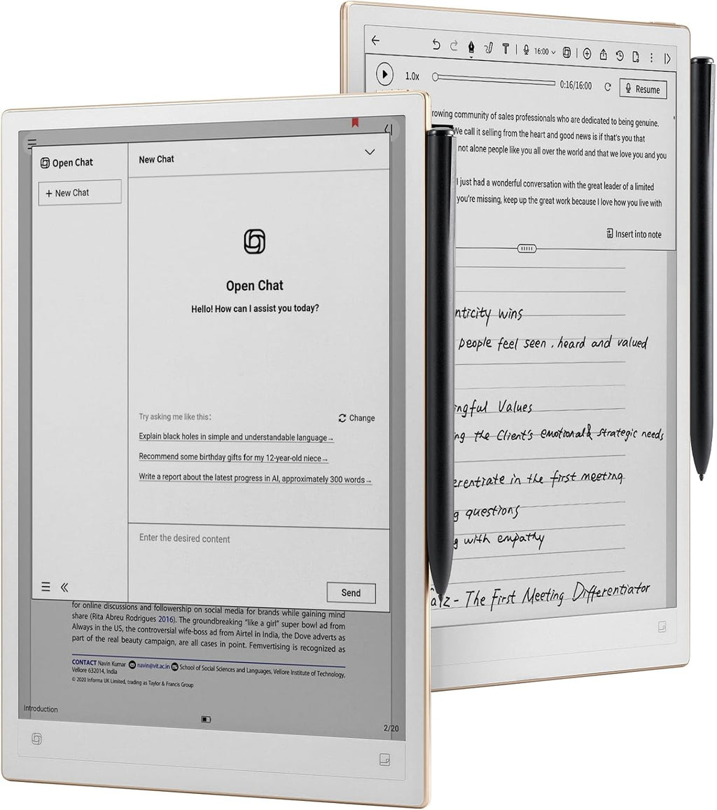 iflytek AINOTE 2  10.65" E-Ink Tablet  AI Note Taking Tablet for Meeting  Ultra-Thin 4.2mm Digital Notebook with Voice-to-Text  16-Language Transcription  Handwritten-to-Text  Ideal for Work&Study