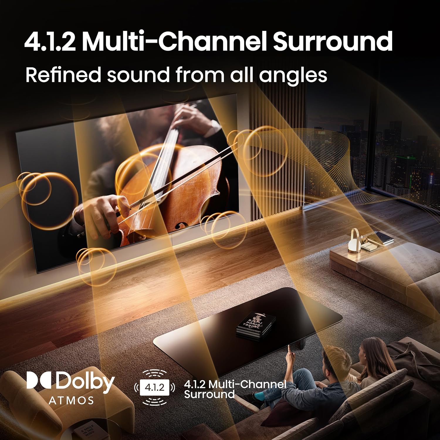 Hisense 55" Class U8 Mini-LED ULED 4K UHD Google Smart TV (55U8QG  2025 Model) - QLED  Native 165Hz  VRR 288  Up to LD5600  5000 Nits  HDR10+  Dolby Vision IQ · Atmos  IMAX Enhanced  4.1.2 Ch Audio