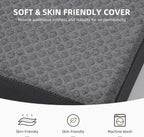Tri Folding Mattress - Foldable Mattress for Travel/RV/Camping/Road Trip/Guest Room/Yoga, Tri-fold Memory Foam Mattress with Washable Cover, Handle & Non-Slip Bottom