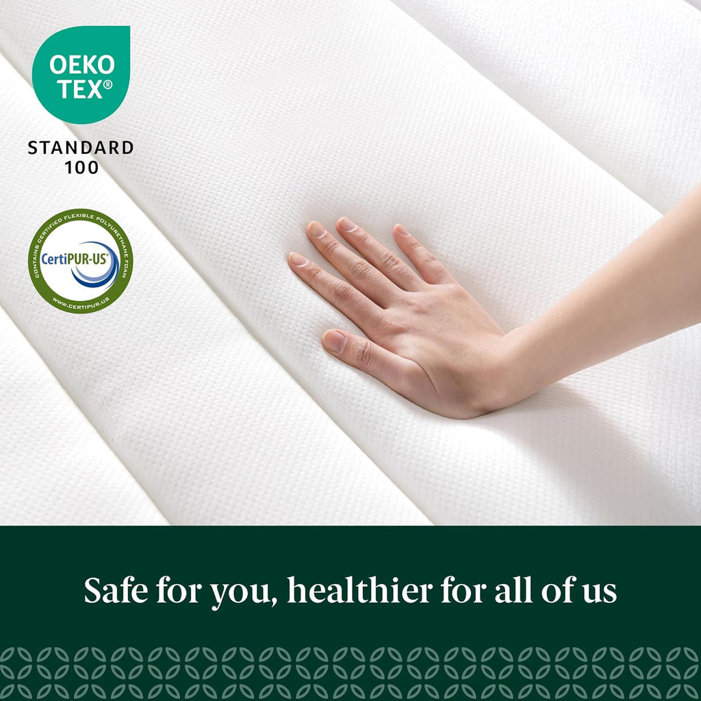 ZINUS 12 Inch True Support Hybrid Mattress New Version, Queen, Fiberglass Free, Medium Feel, Motion Isolation, Certified Safe Foams & Fabric, Mattress in A Box