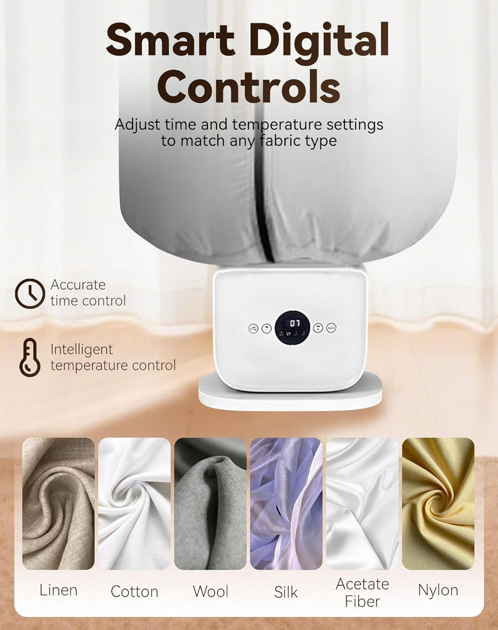 Automatic Ironing Machine, Hands Free Automatic Iron, Wrinkle-Free in 8-12 Mins, Automatic Steam Iron, Portable Inflatable Garment Wrinkle Remover for all kinds clothes (not allowed Skirt)