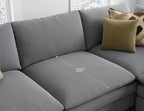 Cloud Couches for Living Room L Shaped Sectional Couch with Ottoman Deep Plush 4 Seats Sofa Modern Sofa for Apartment