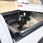 Shocker 30K Gooseneck Air Hitch & 9" Extension Shift Lock Coupler for 2-5/16" Ball, Round 4" Blank (No Pin Hole)