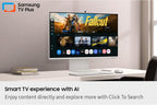 Samsung 32” Smart Monitor M8 (M80F) 4K UHD Display  Samsung Vision AI  Smart TV Apps  Gaming Hub  USB-C  HDMI and USB-A  White  LS32FM803UNXZA  2025