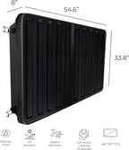 Outdoor TV Hard Cover Weatherproof Protection for Television - Mounts Right on The Wall - TV Wall Mounting Bracket Included … (45-55 inch)  Black