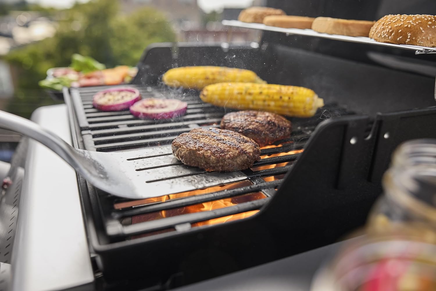 Weber Spirit E-310 Liquid Propane Gas Grill for Outdoor Cooking and BBQ  3 Burners  Black – Porcelain-Enameled Cast-Iron Grates & Snap-Jet Ignition